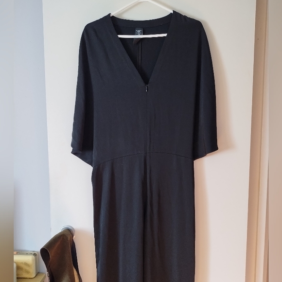 Zero + Maria Cornejo Black Crepe Jumpsuit M Last Chance - Picture 2 of 6